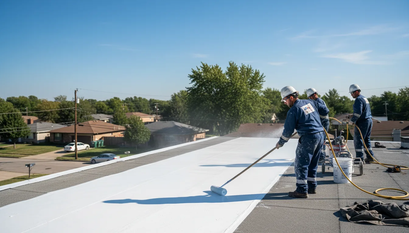 Commercial roof coating in New Concord, OH near me